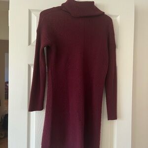 Lulus Burgundy Turtleneck Sweater Dress size small
